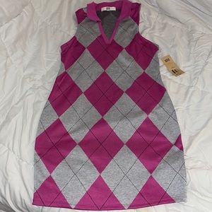 Jr argyle styled dress